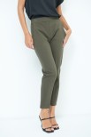 PANTALONE BASICO CON ELASTICO DT VERDE MILITARE